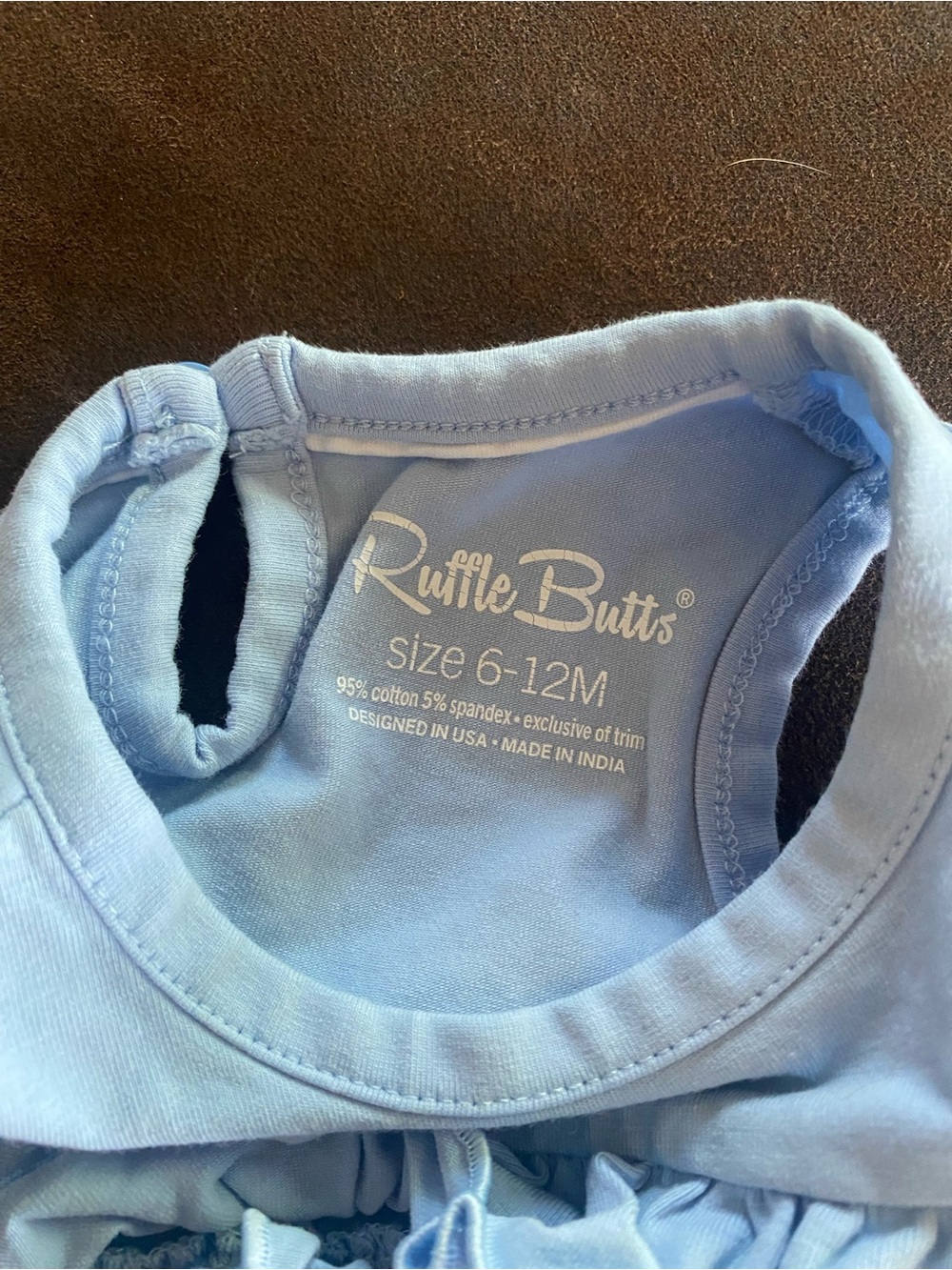 Ruffle Butts Light Blue Ruffle Tank Top - Picture 3 of 3